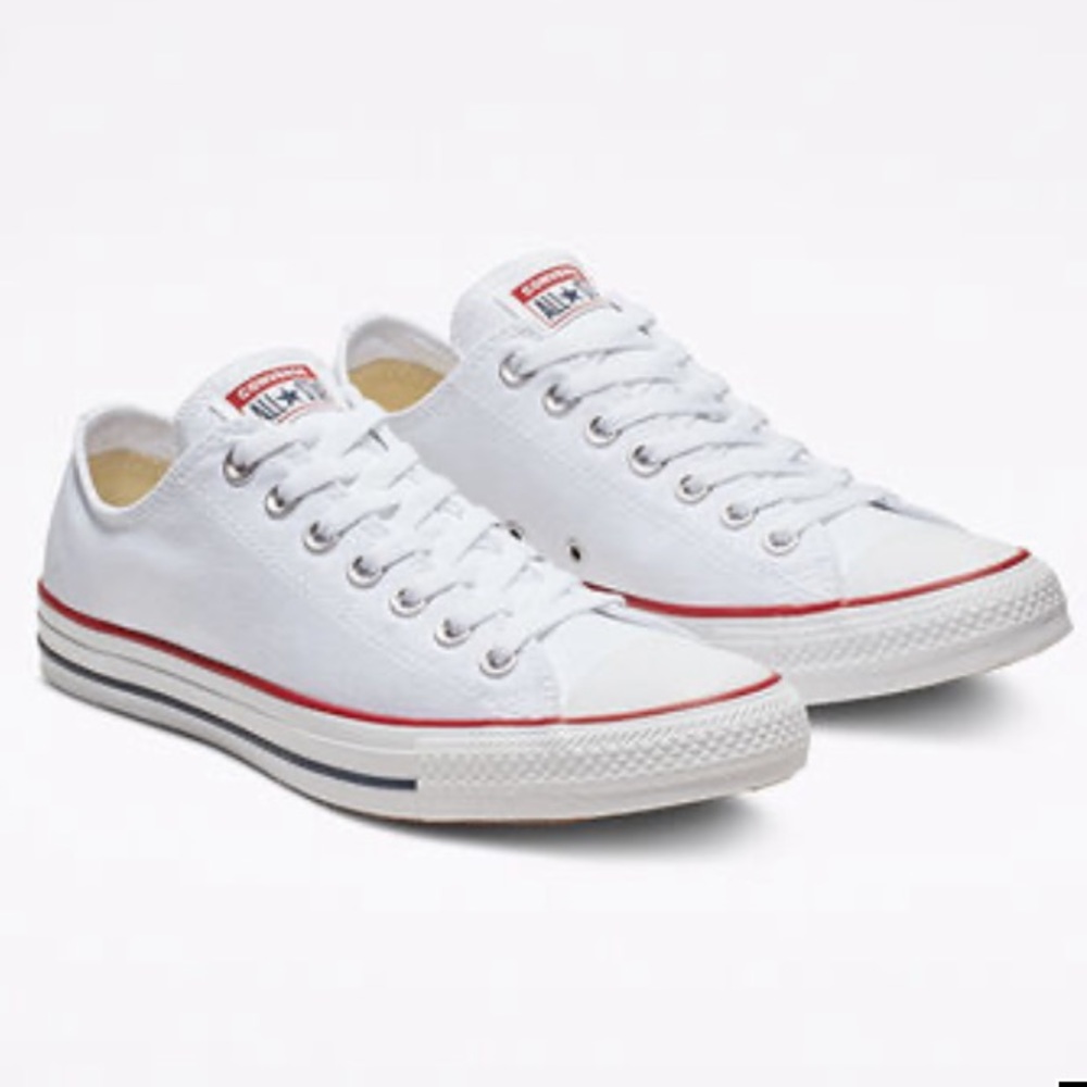 NWOT White Low top Converse